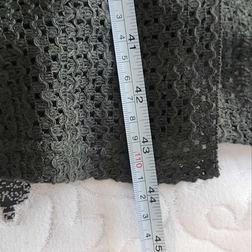 Open Weave Open Front Longline Duster Coverup In … - image 7